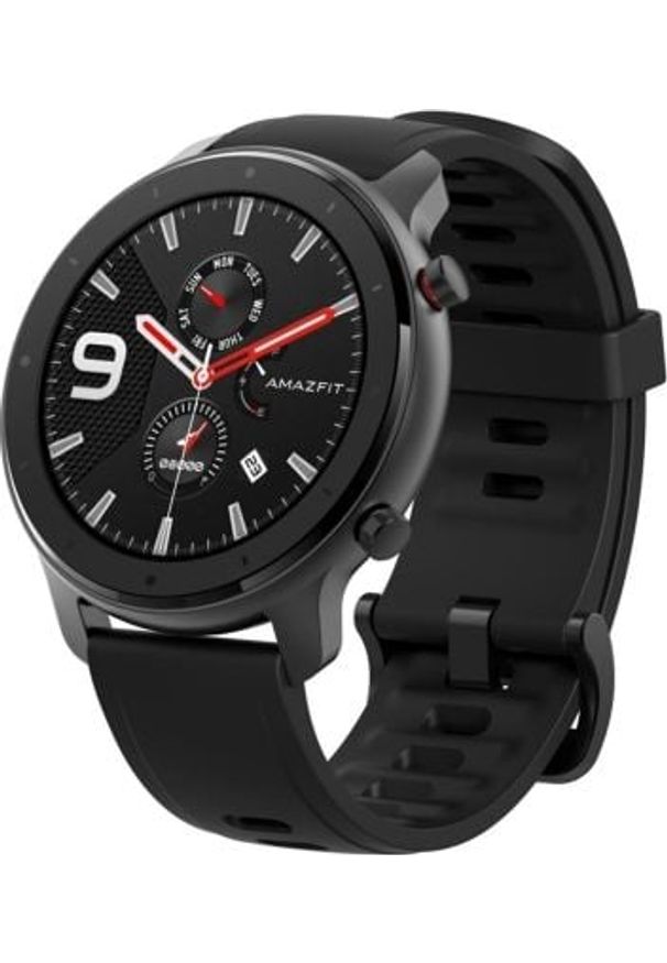 AMAZFIT - Smartwatch Amazfit GTR 47mm Lite Czarny (W1902US1N). Rodzaj zegarka: smartwatch. Kolor: czarny