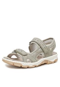 Rieker Sandały 68866-40 Szary. Kolor: szary. Materiał: materiał, syntetyk #5
