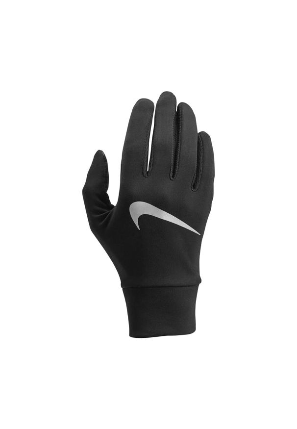 Nike - Lekkie Rękawiczki DriFIT Dla Kobiet. Kolor: czarny. Sport: turystyka piesza