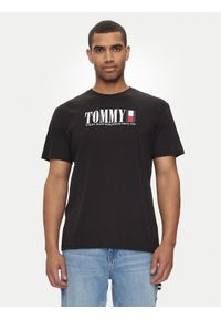 Tommy Jeans T-Shirt DNA Flag DM0DM18533 Czarny Regular Fit. Kolor: czarny. Materiał: bawełna #1