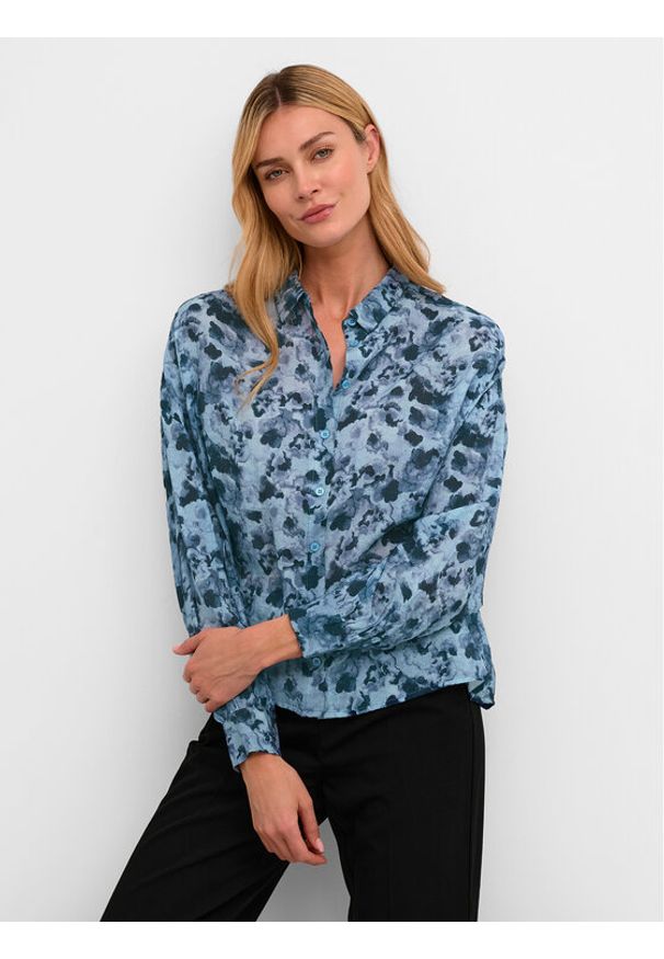 Kaffe Koszula Sus 10508170 Niebieski Regular Fit. Kolor: niebieski. Materiał: syntetyk