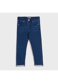 Sinsay - Jeansy regular - Granatowy. Kolor: niebieski. Materiał: jeans #1