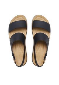 Crocs Sandały Brooklyn Matte Wrap Low Wedge 211802 Czarny. Kolor: czarny #2