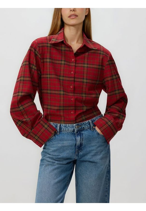 Reserved - Koszula z wiskozą - wielobarwny. Materiał: wiskoza