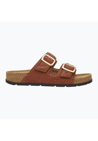 Klapki damskie Scholl Bora 2 Straps Med. Kolor: brązowy