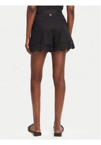 TwinSet - TWINSET Szorty materiałowe 251TT2096 Czarny Regular Fit. Kolor: czarny. Materiał: bawełna #3