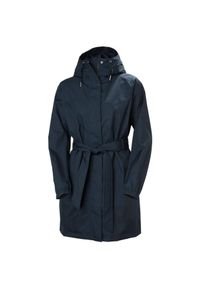 Damska kurtka wodoodporna Helly Hansen Hh Classics Trench. Kolor: niebieski. Styl: elegancki