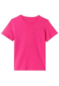 4f - Koszulka Dziecięca 4F. Kolor: różowy #1