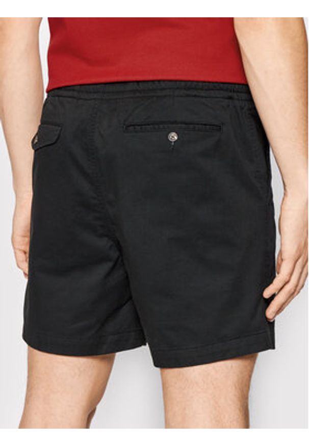 Polo Ralph Lauren Szorty materiałowe 710644995013 Czarny Regular Fit. Kolor: czarny. Materiał: bawełna