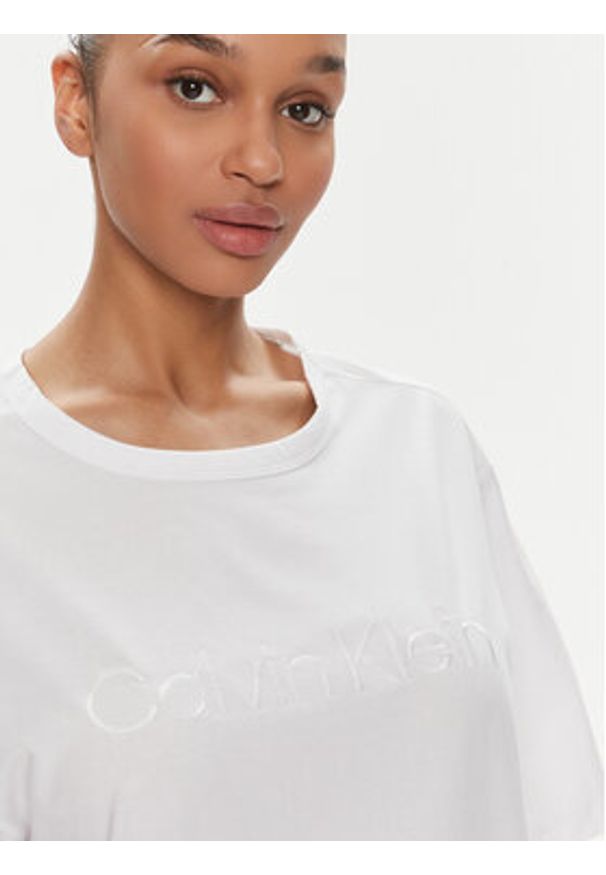 Calvin Klein Underwear Piżama 000QS7191E Biały Regular Fit. Kolor: biały. Materiał: bawełna, syntetyk