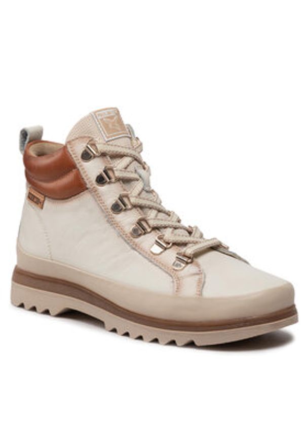 Pikolinos Trzewiki W3W-8564C1 Beżowy. Kolor: beżowy. Materiał: skóra