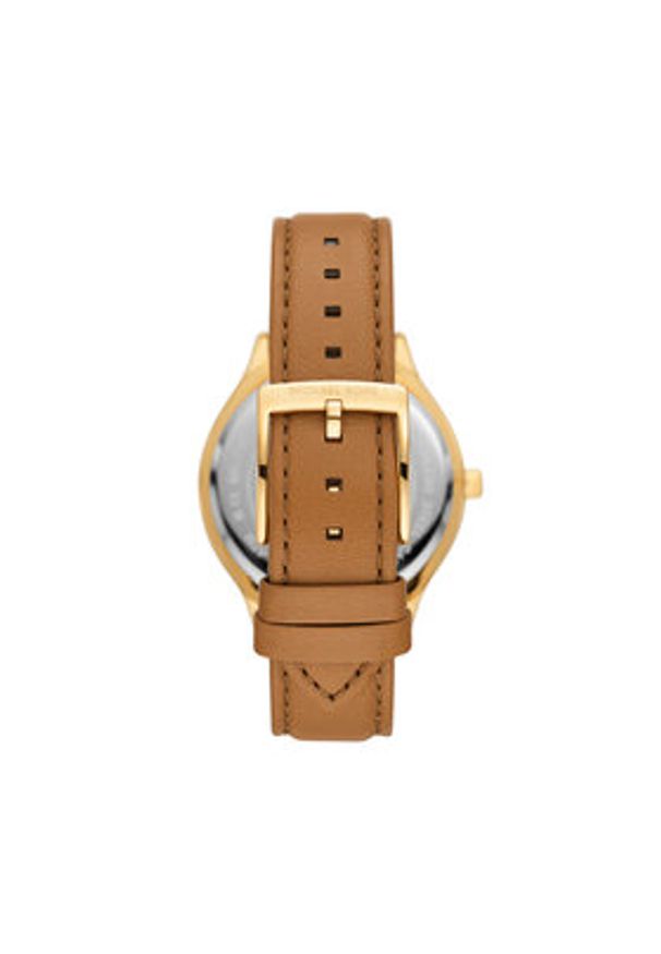 Michael Kors Zegarek Slim Runway MK7543 Brązowy. Kolor: brązowy