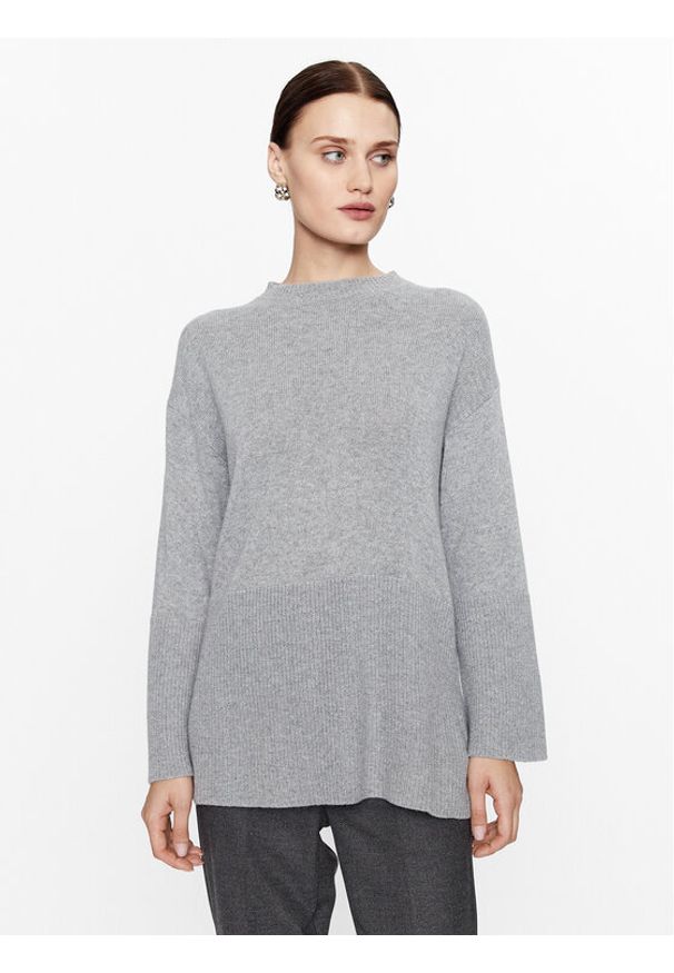 Marella Sweter Anta 2333664137200 Szary Regular Fit. Kolor: szary. Materiał: syntetyk, wiskoza