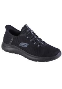 skechers - Buty sportowe Sneakersy męskie, Skechers Summits - High Range Slip-Ins. Kolor: czarny. Sport: turystyka piesza