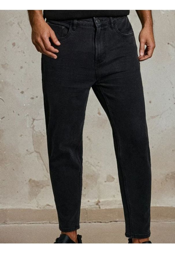 Sinsay - Jeansy slim fit - czarny. Kolor: czarny