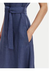 Weekend Max Mara Sukienka letnia Esordio 2615221052 Granatowy Regular Fit. Kolor: niebieski. Materiał: len. Sezon: lato #2