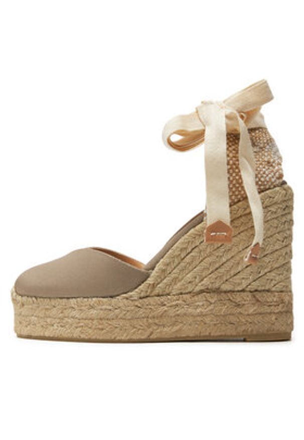 Castañer Espadryle Chiara/8Ed/006 021726 Złoty. Kolor: złoty. Materiał: materiał