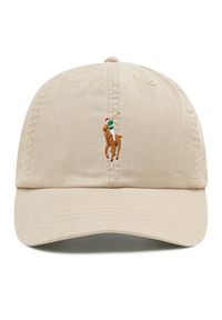 Polo Ralph Lauren Czapka z daszkiem Classic Sport Cap 710834737013 Beżowy. Kolor: beżowy. Materiał: materiał. Styl: sportowy #6