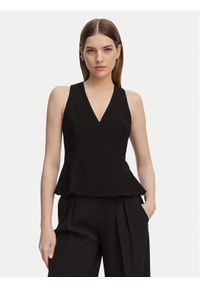 Hugo - HUGO Bluzka Carmint 50559304 Czarny Slim Fit. Kolor: czarny. Materiał: syntetyk #1