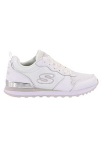 skechers - Buty na co dzień damskie SKECHERS RETROS-OG 85 sneakersy. Okazja: na co dzień. Kolor: biały. Materiał: skóra