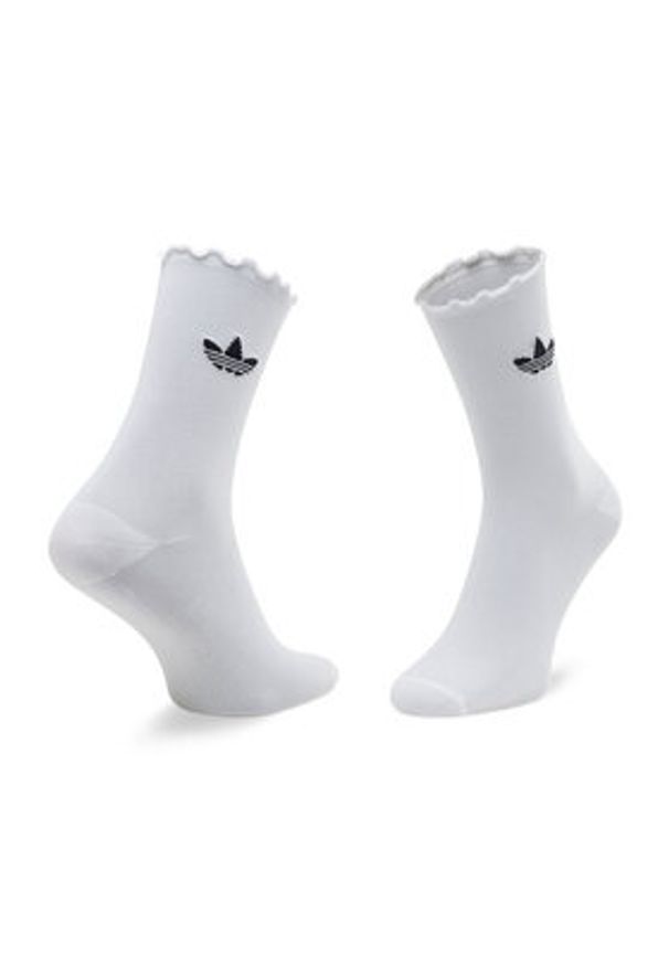Adidas - adidas Zestaw 2 par wysokich skarpet unisex Ruffle Crw 2Pp HC9532 Czarny. Kolor: czarny. Materiał: materiał