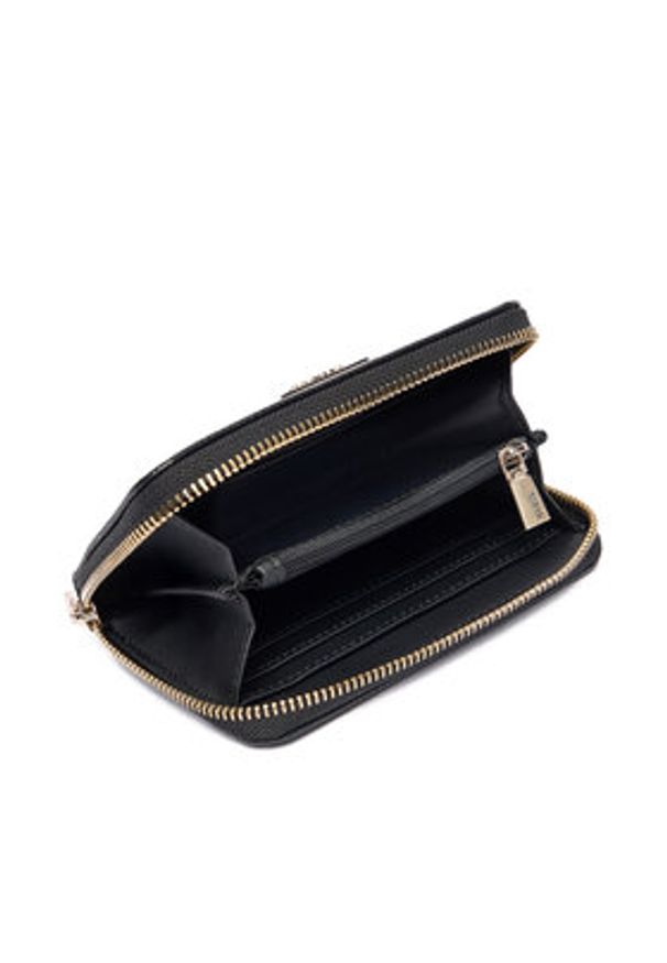 Guess Portfel Laurel II Slg SWZG74 59140 Czarny. Kolor: czarny. Materiał: skóra
