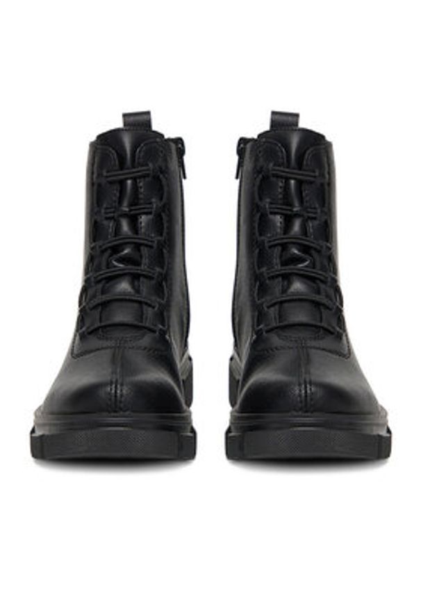 Rieker Trzewiki Y7150-00 Czarny. Kolor: czarny. Materiał: skóra