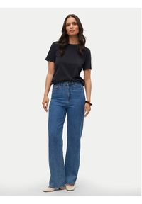 Vero Moda T-Shirt Paulina 10316991 Czarny Regular Fit. Kolor: czarny. Materiał: bawełna #6