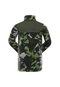 ALPINE PRO - Bluza męska polarowa ciepła Alpine Pro Eflin. Kolor: zielony. Materiał: polar. Sport: wspinaczka, turystyka piesza