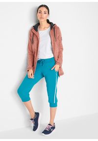 bonprix - Spodnie 3/4 do biegania z bawełny (2 pary). Kolor: niebieski. Materiał: bawełna. Styl: sportowy
