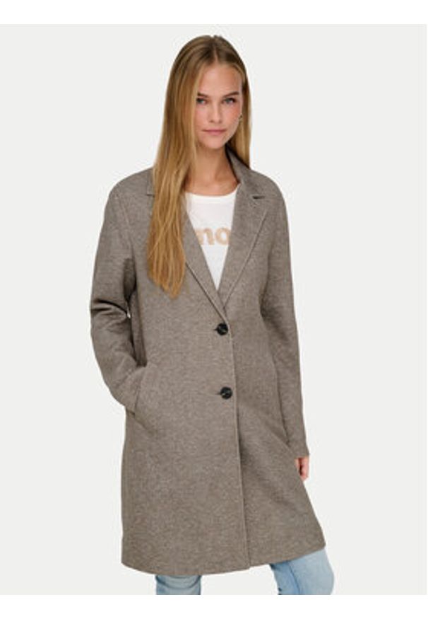 only - ONLY Płaszcz przejściowy Sedona 15321862 Szary Regular Fit. Kolor: szary. Materiał: syntetyk