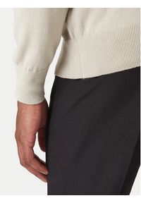 BOSS Sweter Kanobix 50527585 Beżowy Regular Fit. Kolor: beżowy. Materiał: bawełna #3