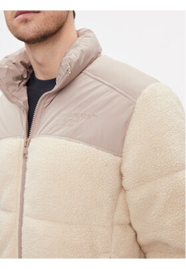 Jack & Jones Kurtka zimowa 12246685 Beżowy Regular Fit. Kolor: beżowy. Materiał: syntetyk. Sezon: zima