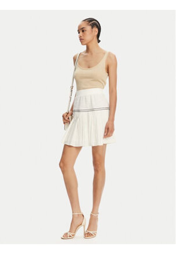 Liu Jo Sport Spódnica mini TA5124 J4894 Biały Regular Fit. Kolor: biały. Materiał: syntetyk, bawełna. Styl: sportowy