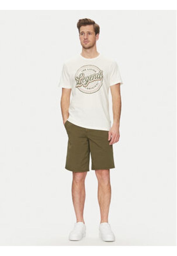 Blend T-Shirt 20717760 Biały Regular Fit. Kolor: biały. Materiał: bawełna