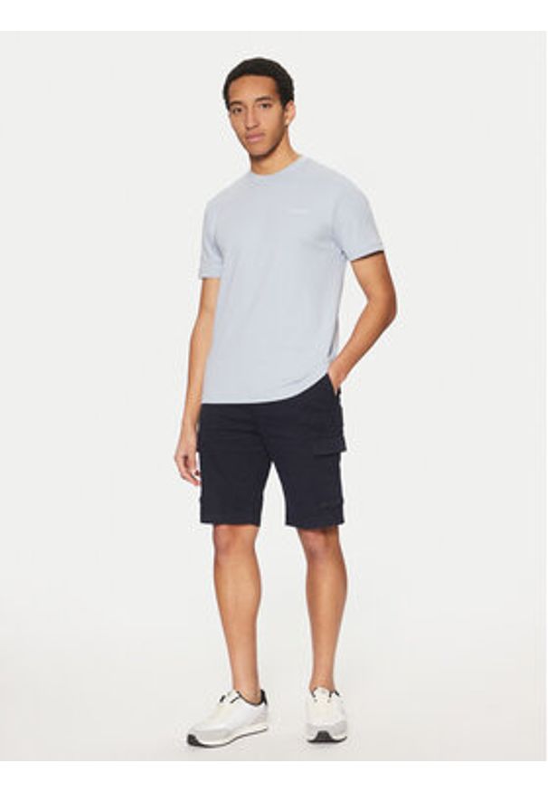 Calvin Klein Szorty materiałowe Modern Twill K10K114067 Granatowy Regular Fit. Kolor: niebieski. Materiał: bawełna