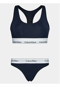 Calvin Klein Underwear Komplet bielizny Unlined Bra Set 000QF6703E Niebieski. Kolor: niebieski. Materiał: bawełna #5