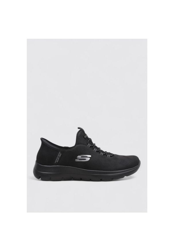 skechers - Buty do chodzenia damskie Skechers Bbk Summit. Okazja: na co dzień. Kolor: czarny. Materiał: materiał, syntetyk. Szerokość cholewki: normalna. Sport: turystyka piesza
