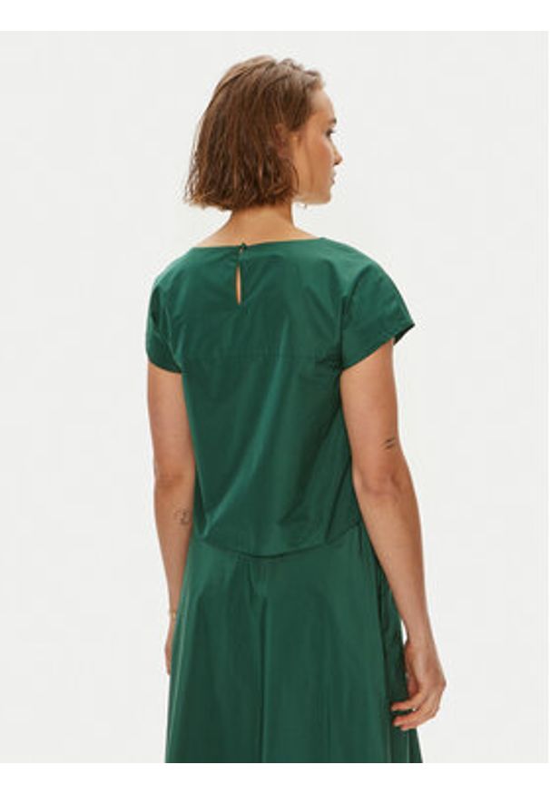 Weekend Max Mara Bluzka Parana 2425166021 Zielony Regular Fit. Kolor: zielony. Materiał: bawełna, syntetyk