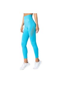 Legginsy bezszwowe damskie Carpatree Phase Seamless. Kolor: niebieski