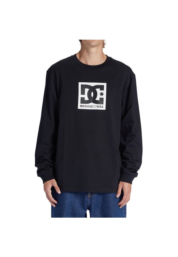 Bluza męskie DC Shoes Square Star. Kolor: czarny. Materiał: bawełna, materiał. Sport: skateboard