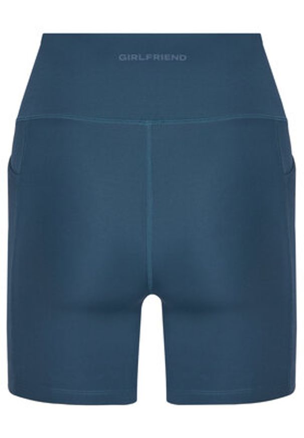 GIRLFRIEND COLLECTIVE - Girlfriend Collective Szorty sportowe Pocket Run 4037 Granatowy Slim Fit. Kolor: niebieski. Materiał: syntetyk. Sport: bieganie