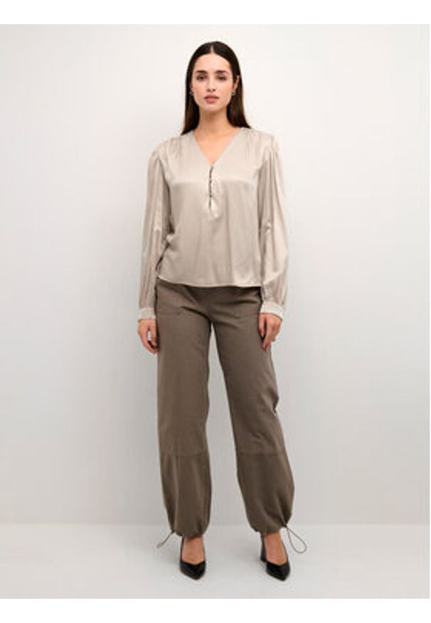 Kaffe Bluzka Kalaura 10507787 Szary Loose Fit. Kolor: szary. Materiał: wiskoza