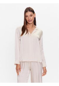 Etam Koszulka piżamowa 6537991 Beżowy Regular Fit. Kolor: beżowy. Materiał: wiskoza #1
