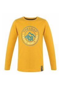 Lowa - Koszulka dziecięca Loap Bilong 116 - Miękka bawełna i idealne dopasowanie. Kolor: fioletowy. Materiał: bawełna. Długość rękawa: długi rękaw. Styl: elegancki #1