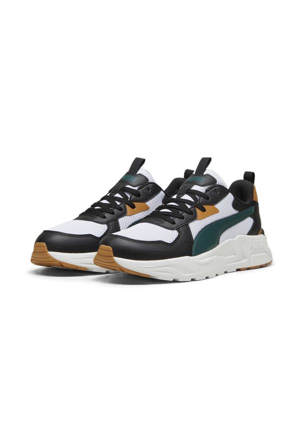 Puma - Męskie sneakersy Trinity Lite PUMA Black Dark Myrtle Caramel Latte Green Beige. Kolor: beżowy, zielony, czarny, wielokolorowy