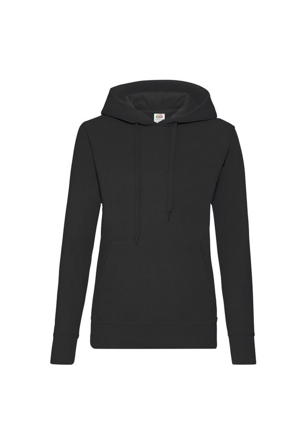 FRUIT OF THE LOOM - Bluza Damska Z Kapturem. Typ kołnierza: kaptur. Kolor: czarny