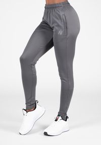GORILLA WEAR - Halsey Track Spodnie - Szary. Kolor: szary. Sport: fitness