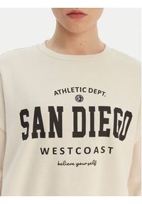 only - ONLY Bluza 15254183 Beżowy Loose Fit. Kolor: beżowy. Materiał: bawełna #2