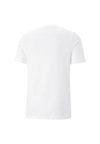 T-shirt z krótkim rękawem męski Puma BMW MMS ESS LOGO. Kolor: biały. Materiał: poliester, bawełna. Długość rękawa: krótki rękaw. Długość: krótkie. Sport: fitness